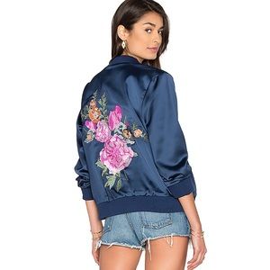 REVOLVE Majorelle Rose Bowl Embroidered Jacket